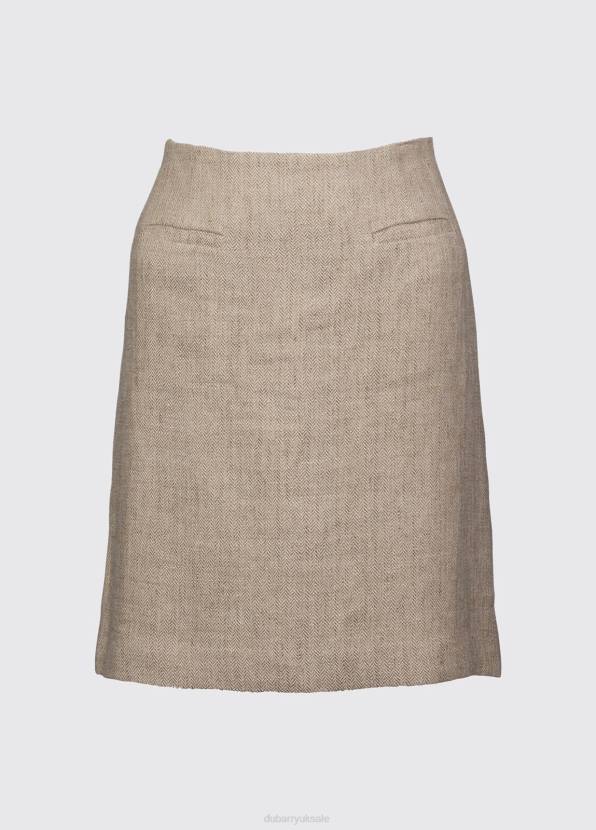 Dubarry Clothing Women Sunflower Linen Ladies Skirt Oatmeal 862D784