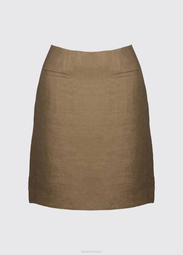 Dubarry Clothing Women Sunflower Linen Ladies Skirt Sage 862D541