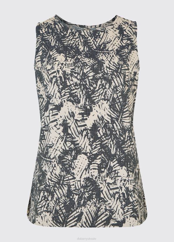 Dubarry Clothing Women Clonegal Printed Top Navy Multi 862D778