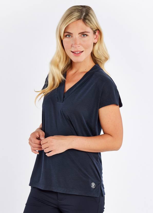 Dubarry Clothing Women Coolestown cap sleeve top Navy 862D577
