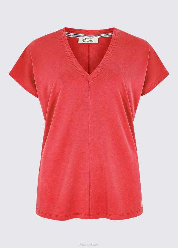 Dubarry Clothing Women Laragh V-Neck Top Cardinal 862D648