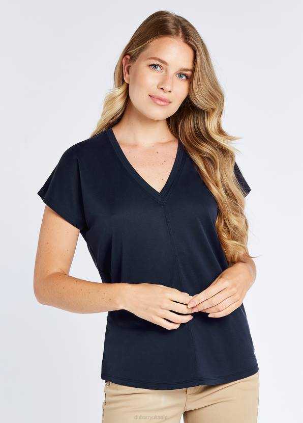 Dubarry Clothing Women Laragh V-Neck Top Navy 862D817