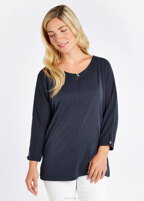 Dubarry Clothing Women Mountlucas 3/4 sleeve Top Navy 862D731