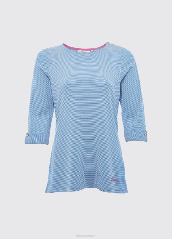 Dubarry Clothing Women Portmagee Stripe Top Blue 862D735