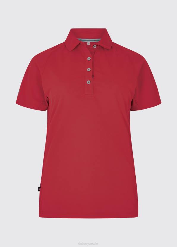 Dubarry Clothing Women Riviera Technical Polo Red 862D162