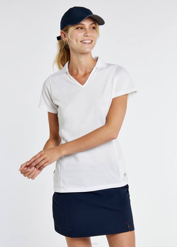 Dubarry Clothing Women Seville V-neck Polo White 862D163