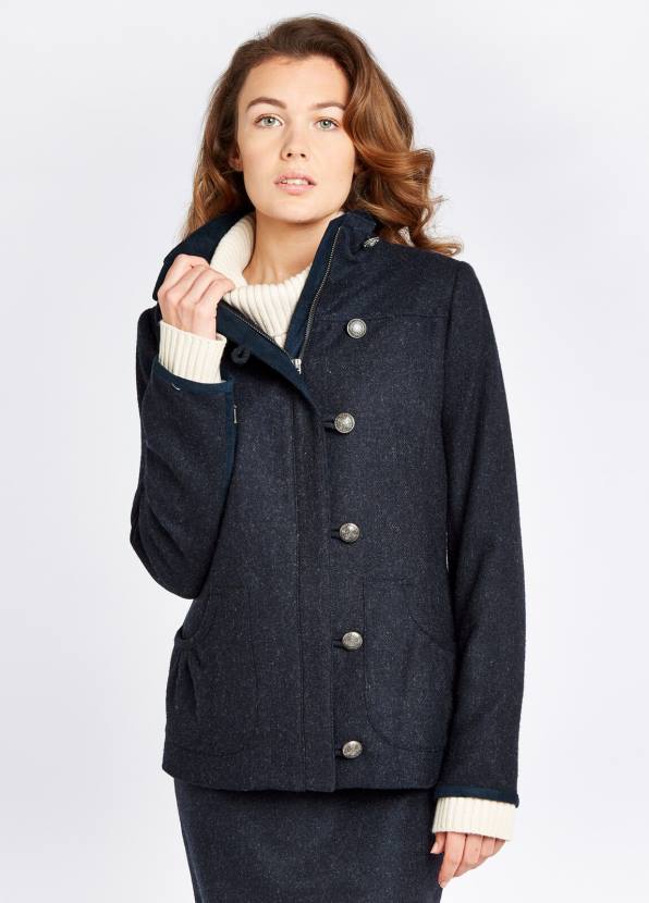 Dubarry Clothing Women Bracken Tweed Jacket Navy 862D217