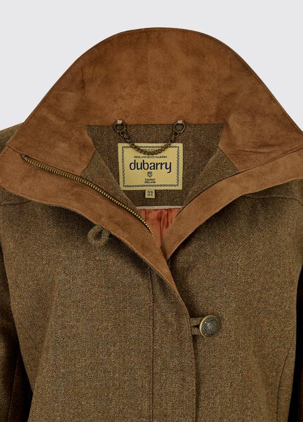 Dubarry Clothing Women Bracken Tweed Jacket Plain Oak 862D540
