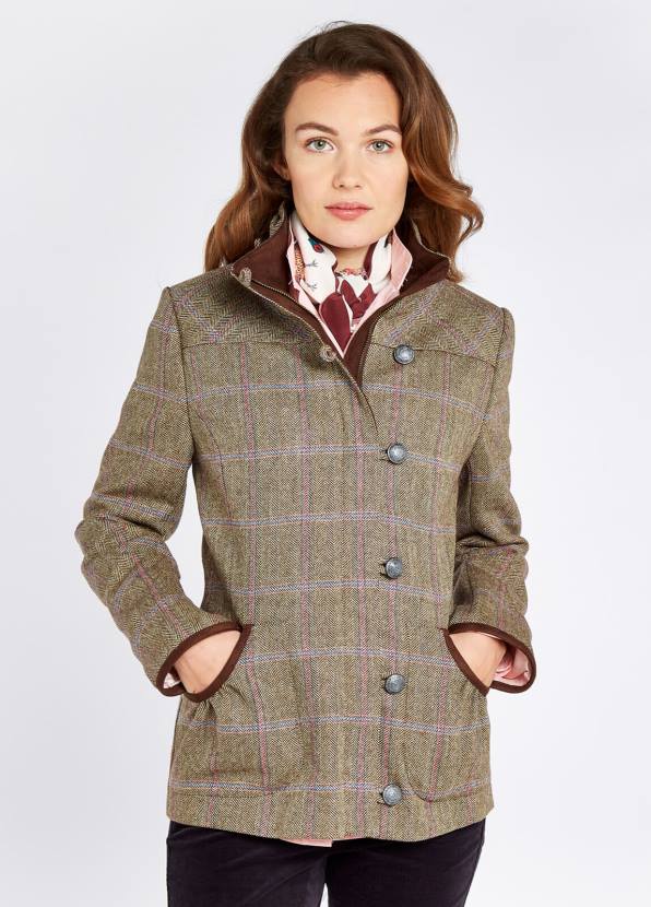 Dubarry Clothing Women Bracken Tweed Jacket Woodrose 862D231