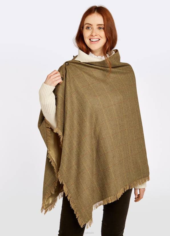 Dubarry Clothing Women Hazelwood Tweed Poncho Elm 862D253