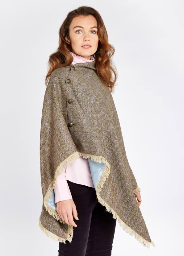 Dubarry Clothing Women Hazelwood Tweed Poncho Woodrose 862D273