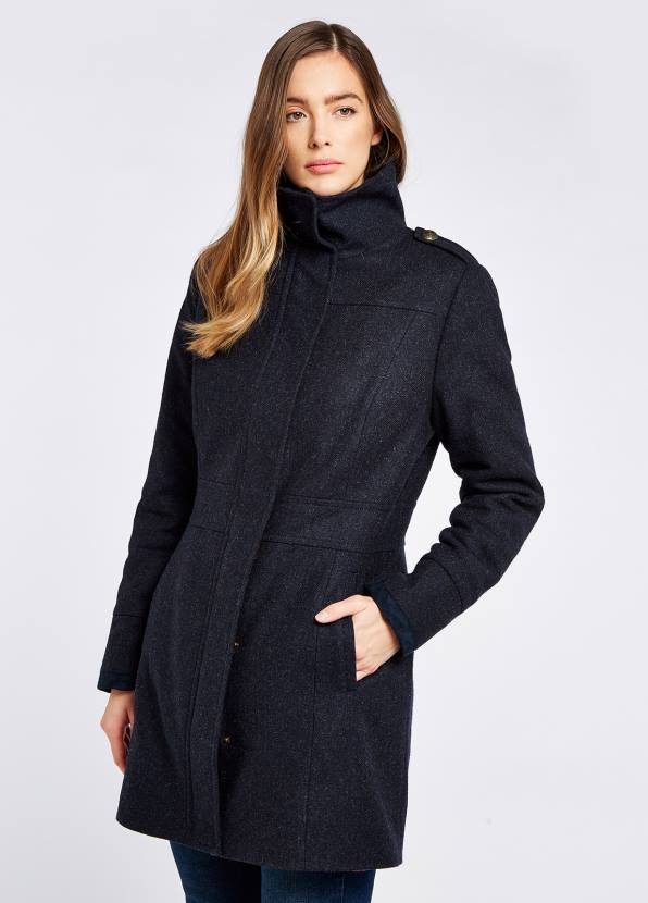 Dubarry Clothing Women Hedgerow Tweed Coat Navy 862D248