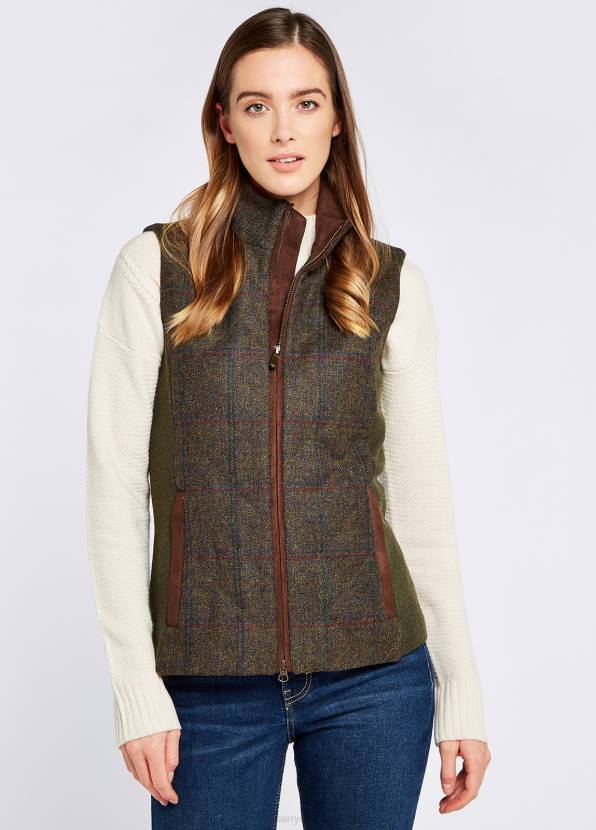 Dubarry Clothing Women Juniper Tweed Gilet Hemlock 862D510