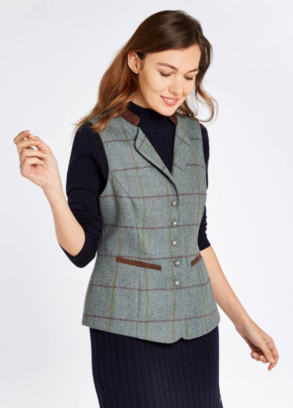 Dubarry Clothing Women Spindle Tweed Waistcoat Sorrel 862D564