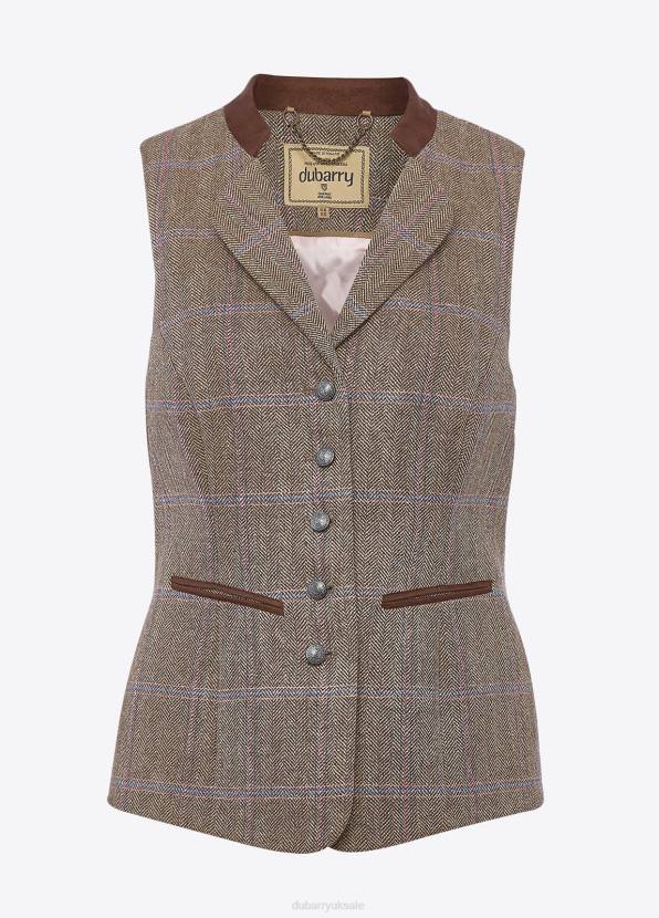 Dubarry Clothing Women Spindle Tweed Waistcoat Woodrose 862D491