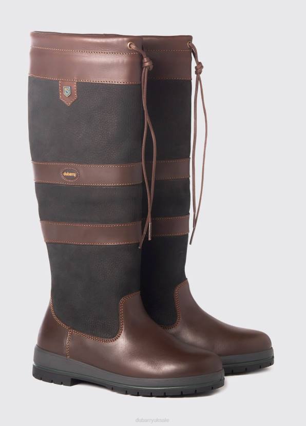 Dubarry Footwear Women Galway Country Boot Black/Brown 862D65
