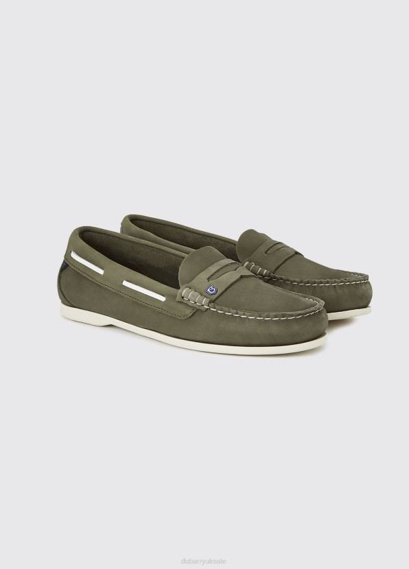 Dubarry Footwear Women Belize Deck Shoe Pesto 862D126