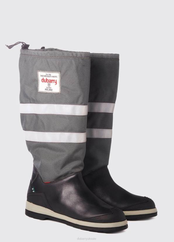 Dubarry Footwear Women Crosshaven Sailing Boot Grey/Back 862D58