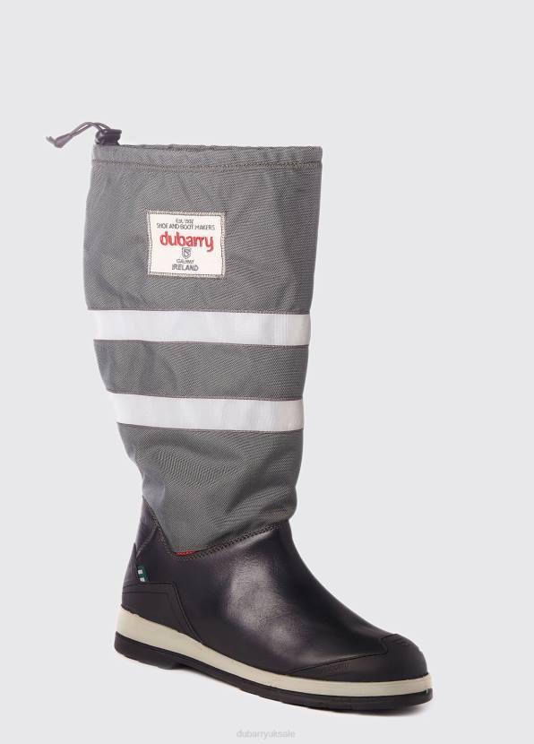 Dubarry Footwear Women Crosshaven Sailing Boot Grey/Back 862D58